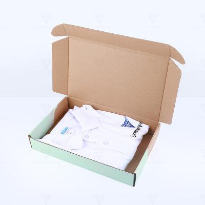 China Good Quality Materials Recycled Lingerie Paper Box Clothing Packaging Shipping Cardboard Logo Shipping Corrugated Box Custom Made for sale