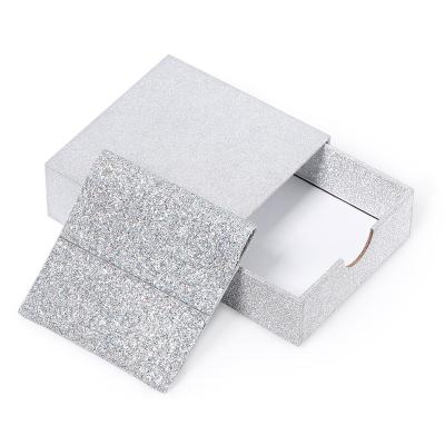 China Eco-friendly Popular Custom Size Shaped Faux Glitter Paper Private Label Glitter Drawer Packaging Box for sale