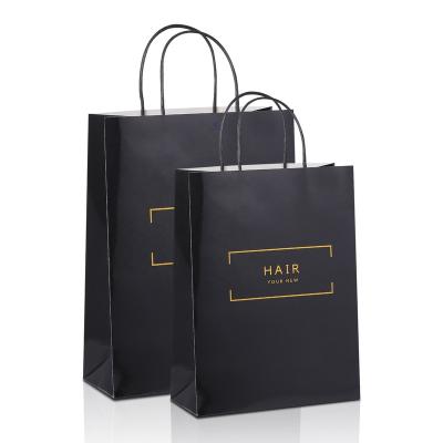 China Shoppers Logo Custom Printed Kraft Paper Bag Recyclable With Handle Organic Eco Friendly Biodegradable Reusable Recycle Brown Gift Bag for sale