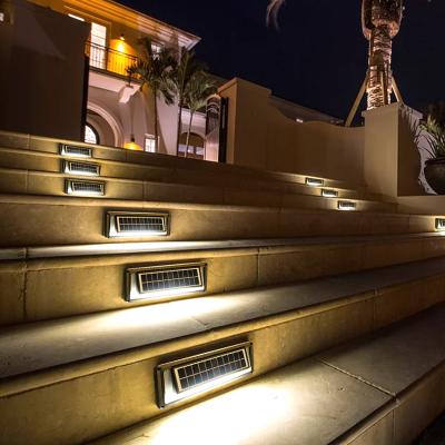 China Residential Decorative Aluminum Landscape Application LED Solar Step Light With Sound Sensor for sale