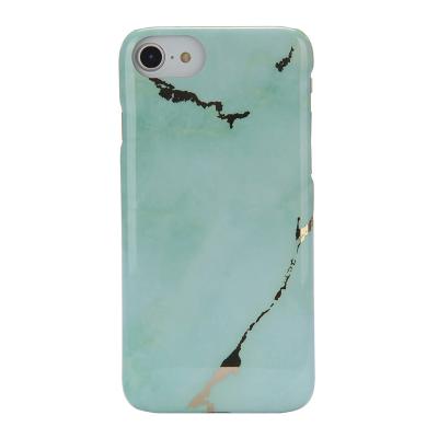 China Custom Anti-drop PC Gold Hard Marble Printing Phone Case For iPhone 8 11 12 13 Pro for sale