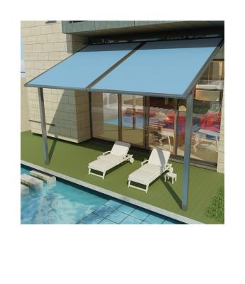 China Sun Shading New Design Professional High Quality Retractable Pergola Rainproof Electric Sun Protection Sun Shade Luxury Windproof Shade for sale