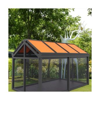 China Sun Shading High Quality Custom Retractable Operable Sun Control Rain Weather Protection Parasol Canopy Sun Shading Garden Shed Not Support for sale