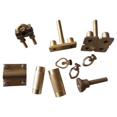 中国 2020 High quality Brass U type earth rod clamp for sale 販売のため