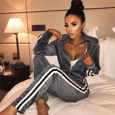 China 2020 Women's QUICK DRY Jacket Jogger Two Piece Sweatsuit Set Winter Clothes For Women for sale