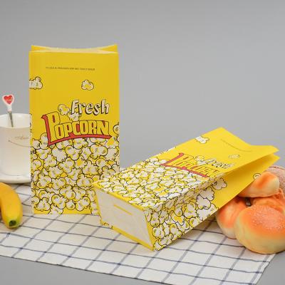 China Recyclable Microwave Popcorn Paper Greaseproof Packaging Bags For Popcorn for sale