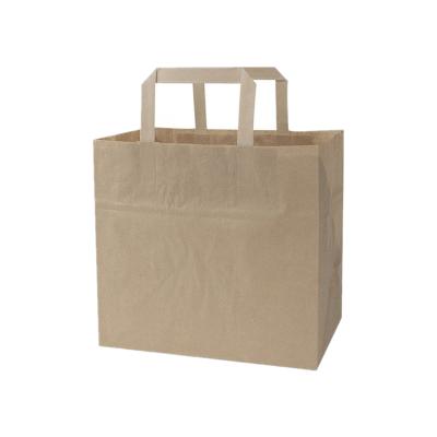 China Large Recyclable Wholesale Custom Big Brown Retail Kraft Paper Bags for sale