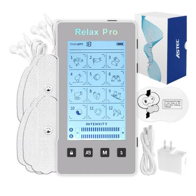 China 12-24modes Touch Screen Electronic Muscle Stimulator Pulse Massager and Rechargeable Touch Screen TEN Machine for sale