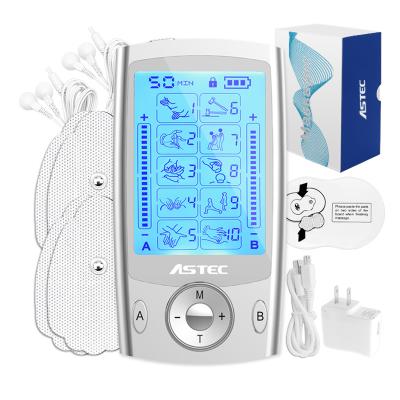 China Body Pain Relief Mini Electronic Pulse Electric Handheld Massager 510k Approved 16modes AB Mini EMS Ten Channel Unit for sale