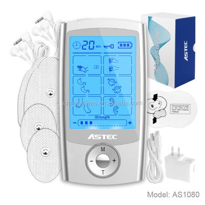 China output 2; 20 Level Intensity Electric Massager for Back Neck Shoulder Pain Relief Muscle Stimulator for sale