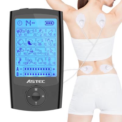 China Digital Neck Pain Relief Shoulder Pain Ten Unit EMS Massager 2 IN 1 Deep Muscle Stimulator 16 Modes Ten Therapy Machine for sale