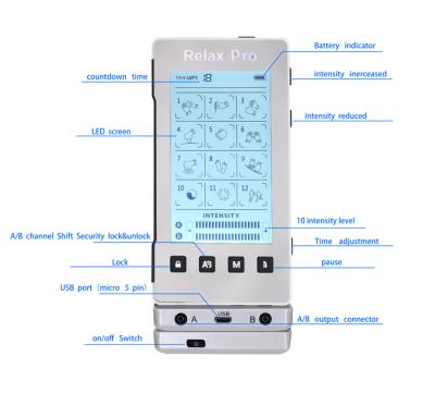 China 12 TEN Massage Modes Acupuncture Therapy EMS Muscle Stimulator Machine for sale