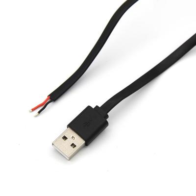 China 2464 Flat Silicone 2.0 Male To Release USB Charging Cable for sale