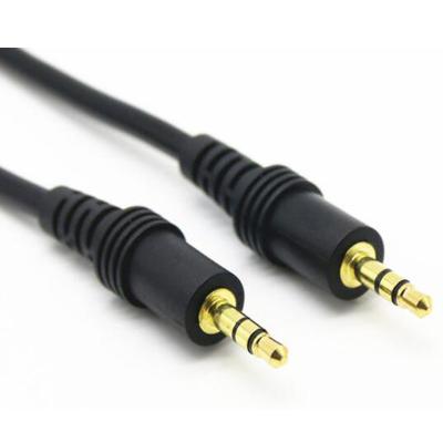 China High quality 2464 gold plated male aux line. 3.5mm cable to 3 male line for sale