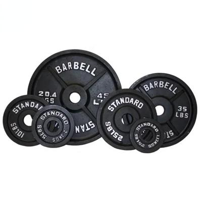 China Universal Fitness Power Training Cast Iron Home Gym Black Paint Plates for sale