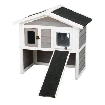 China Sustainable Hot Sale Customized Large Outdoor Wooden Pet Cage House for sale