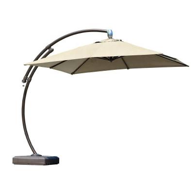 China Push Button Tilt And Sun Shade Garden Crank System Column Outdoor Parasol Sunshad Center Umbrella Large Size for sale