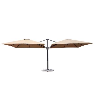 China Intimate Outdoor Sun Proof Patio Square Large Double Protection Umbrellas for sale