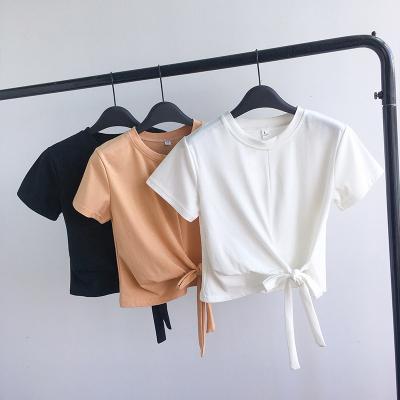 China Streetwear Luxury High Quality Loose Oversized Women Cotton New Arrivals Simple Woman Tops 2021 Fashion T-shirts for sale