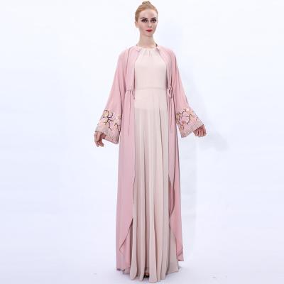 China High Quality National Women's Clothing Cardigan Polyester IG Long Dress Embroidered Fashion Muslim Women's Clothing for sale