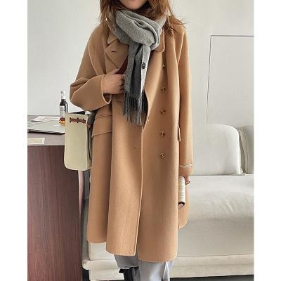 China Keep Warm Fashion Coat Good Quality Women's Ditch Woolen Coats With Wholesale Price for sale