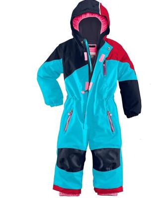 China Breathable OEM Customized Fashion Bib Ski Suit For Kids Snowboard Wear Kids Down Jacket for sale