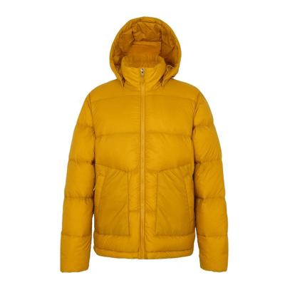 China Waterproof Men 90/10 Down Hooded Jacket Keep Warm Continuously For Resists The Cold for sale