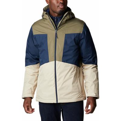 China Factory Supply Waterproof Adjustable Hood And Drawstring Edge Mens 3-in-1 Jacket for sale