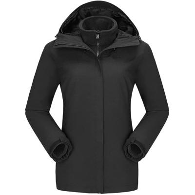 China Waterproof Women's 3-in-1 Jacket With Fleece Jacket Winter Waterproof Windproof Warm Jacket for sale