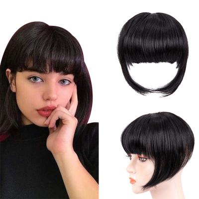 China Hot Sale Synthetic Hair Silky Topper With Bangs For Top Natural Colors Front Fringe Hair Bangs AliLeader Headpiece for sale