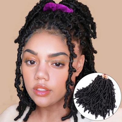 China Butterfly Locs AliLeader Distressed Faux Locs Butterfly Locs Crochet Hair Pre Twisted Butterfly NU Locs Braiding Hair for sale