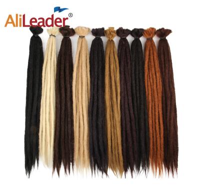 China African Hair Braiding Styles Alileader Wholesale 20inch Handmade Dreadlock Crochet Braid Artificial Hair for sale