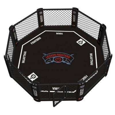 China Professional Corner Training To Corner Octagon Muttahida Majlis-e-Amal Floor Cage for sale