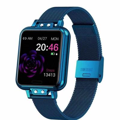 China Waterproof Wifi Amazon Success ZL13 Watch Bands Lady Smart Watch Smartwatches With Stainless Steel Heart Rate Tracker for sale