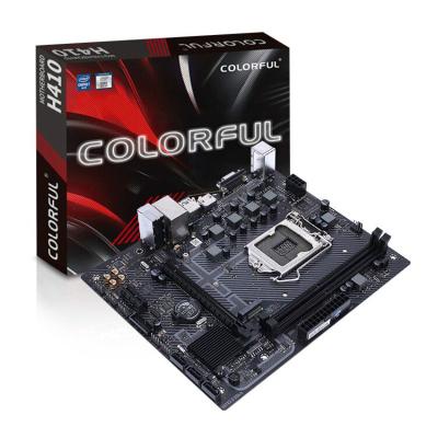 China Colorful desktop computer motherboard H410M-T PRO V20 supports 10th generation Intel Core processors computer mainboard for sale