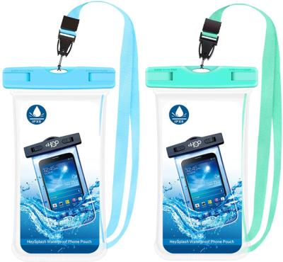 China Stereoscopic Waterproof Bag Phone Case IPX8 Underwater Cell Phone Pouch For Beach Bathing Swimming Dry Bag With Three-Dimensional Lanyard for sale