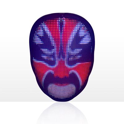 China ABS +PVC Lens + Plastic Silica Gel Led Full Programmable App Controlled Led Display Flashing Letter Smart Electric Facemasks For Party KTV Club for sale