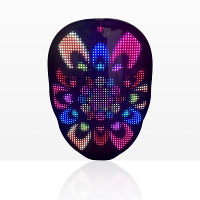 China ABS +PVC Lens + Plastic Silica Gel Led Display Programmable App Controlled Facemask Party Christmas Halloween Smart Light Up Show Message Facemask for sale