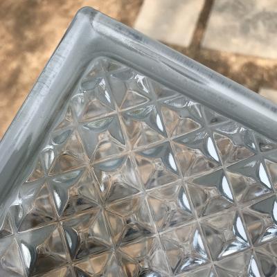 China Modern Hollow Crystal Glass Block Decorative Color Glass Block Brick for sale