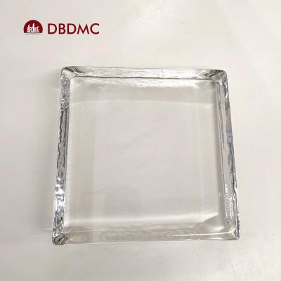 China Workshop hot sale super white color solid glass blocks solid glass brick made in china for sale