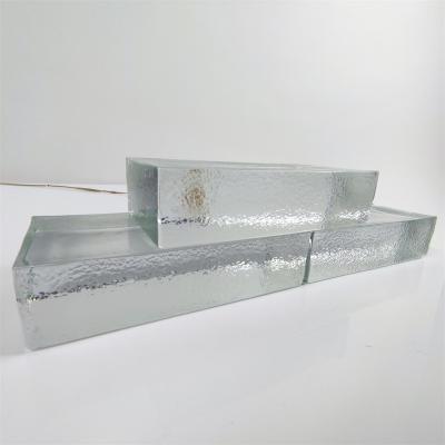 China Workshop Glass Block Clear Solid Glass Bricks More Transparent For Wall Tile for sale