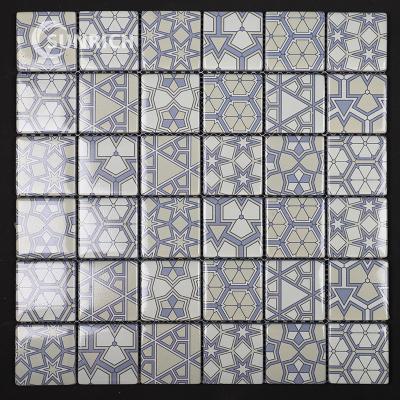 China High quality wall decoration 8mm parquet kitchen inkjet waterproof mosaic tile in home wall for sale