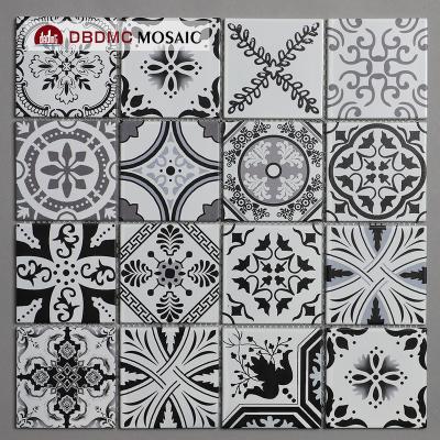 China Wholesale Customized Parquet Home Decoration Electroplate Silver Crystal Glass Mosaic Tile for sale