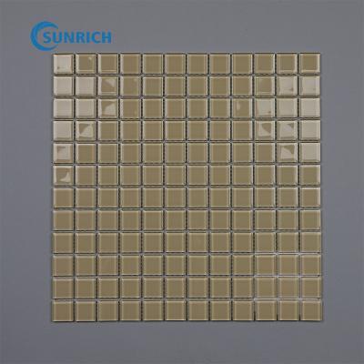 China Swimming Pool High Quality Cheap Sliver Parquet Price Glass Mosaic Slab for sale