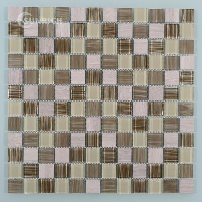 China Parquet Customized Hot Sale Italian Art House Mirrors Glass Mosaic Slab for sale