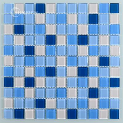 China Wholesale High Quality Colored Glass Mosaic Tile Pool 4mm Parquet In Home Decoration for sale