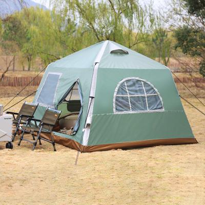 China Portable Air Waterproof Custom Inflatable Tent TPU 4-5 People Pipe 210D Oxford Cloth Inflatable Camping Air Tent For Outdoor Waterproof for sale