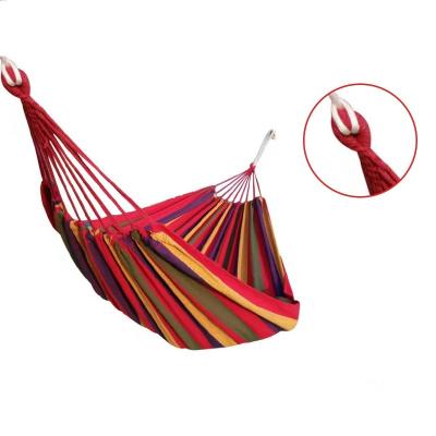 China Explorinf Adult Travel Single Parachute Swings Lightweight Portable Folding Camping Garden Canvas Hammock for sale