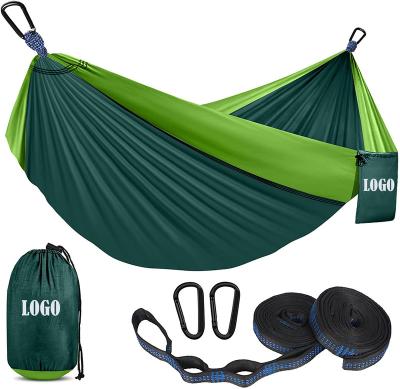 China Wholesale Outdoor Portable Hammock Camping Adult Outdoor Portable Hammock Ripstop Double Nylon Parachute Hammocks for sale