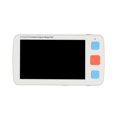 China Plastic Low Vision Aid Portable 5.0 Inch Display Digital Magnifier for sale